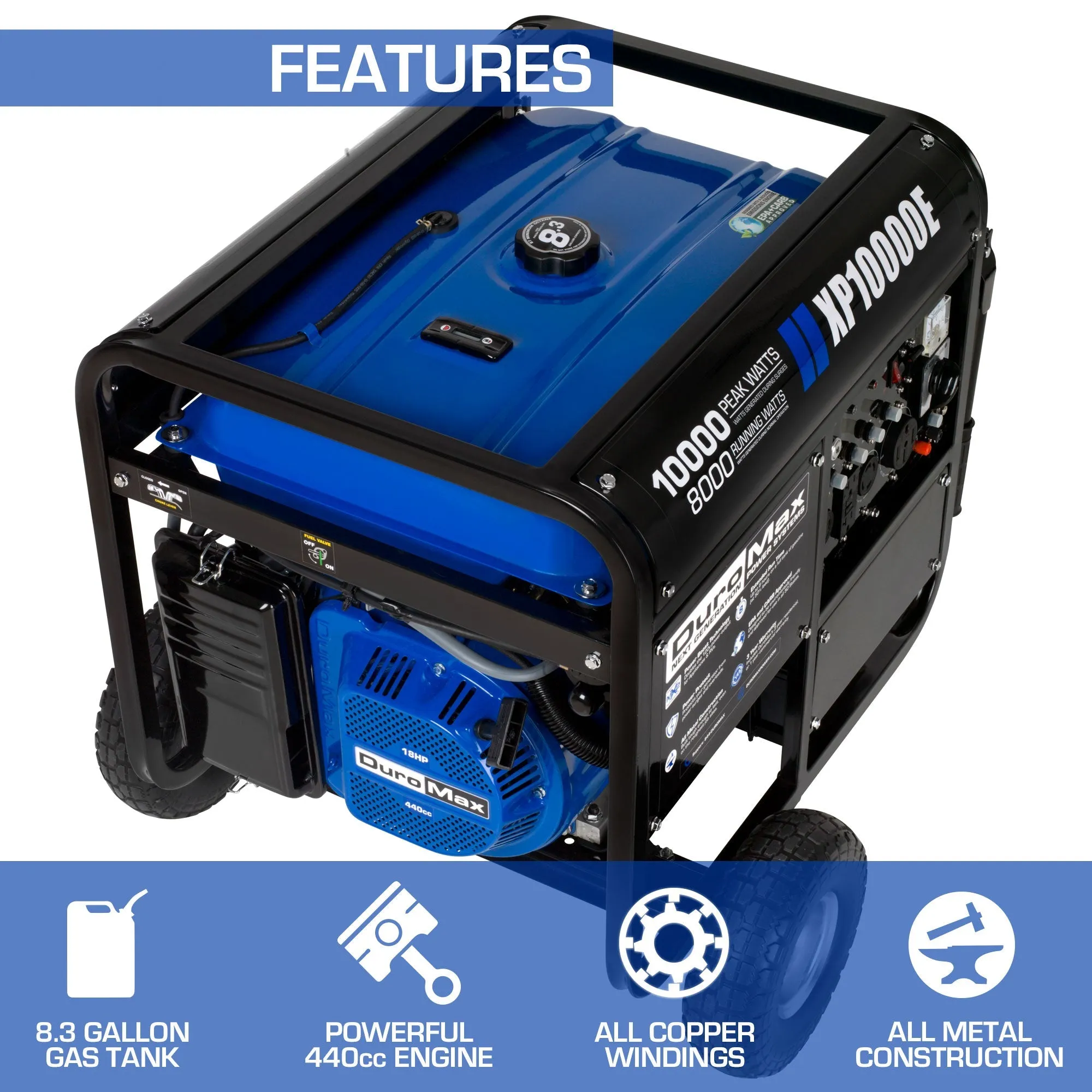 10,000 Watt Gasoline Portable Generator