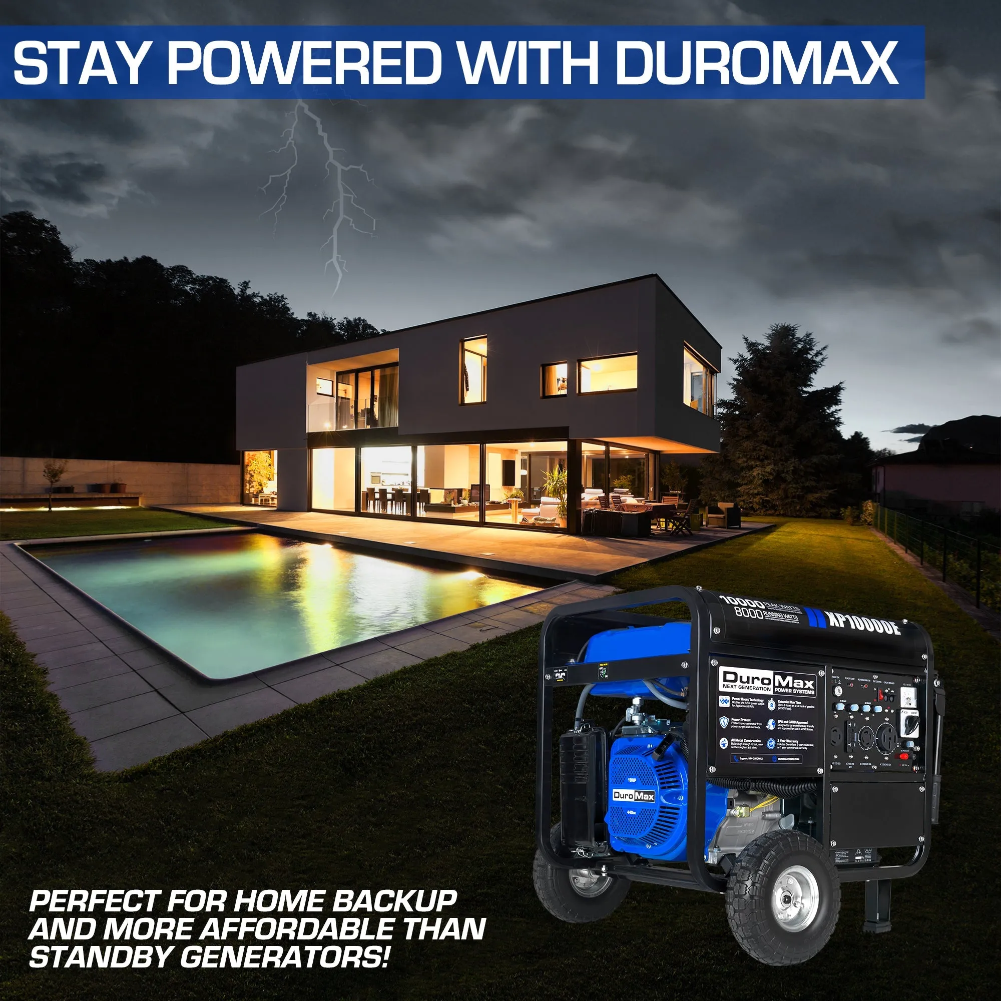 10,000 Watt Gasoline Portable Generator