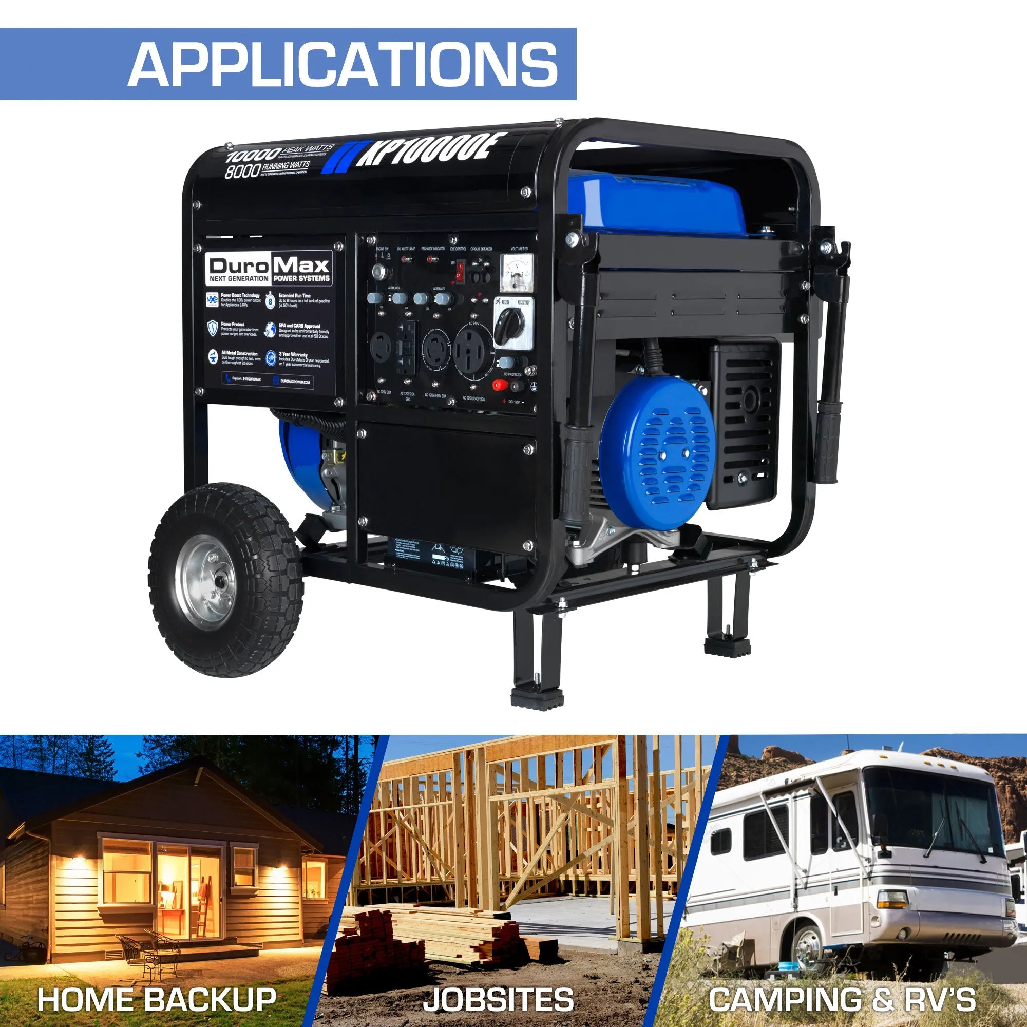 10,000 Watt Gasoline Portable Generator