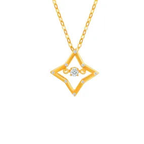 916 Gold Starburst Necklace