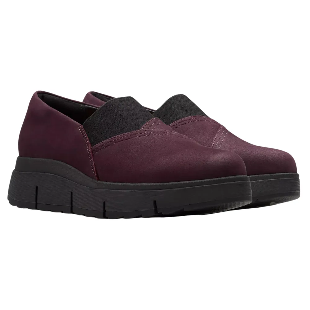 Clarks Loriini West Plum Nubuck Slip-On (Women's)