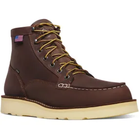 Danner Men's Bull Run GTX 6" Steel Toe WP Slip Resist Work Boot -Brown- 15589