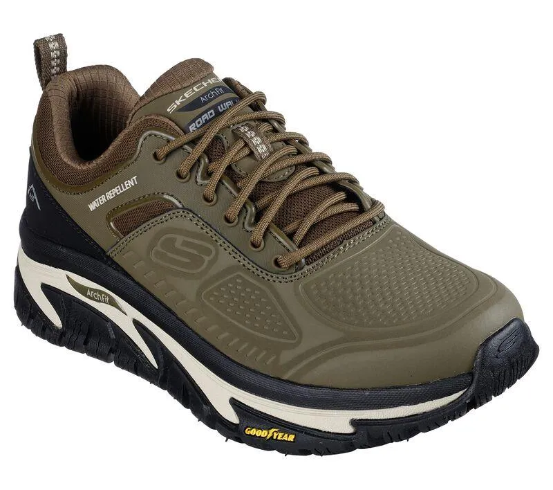 Men's Wide Fit Skechers 237333 Relex Fit Arch Fit Road Walker Recon Good Year Trainers