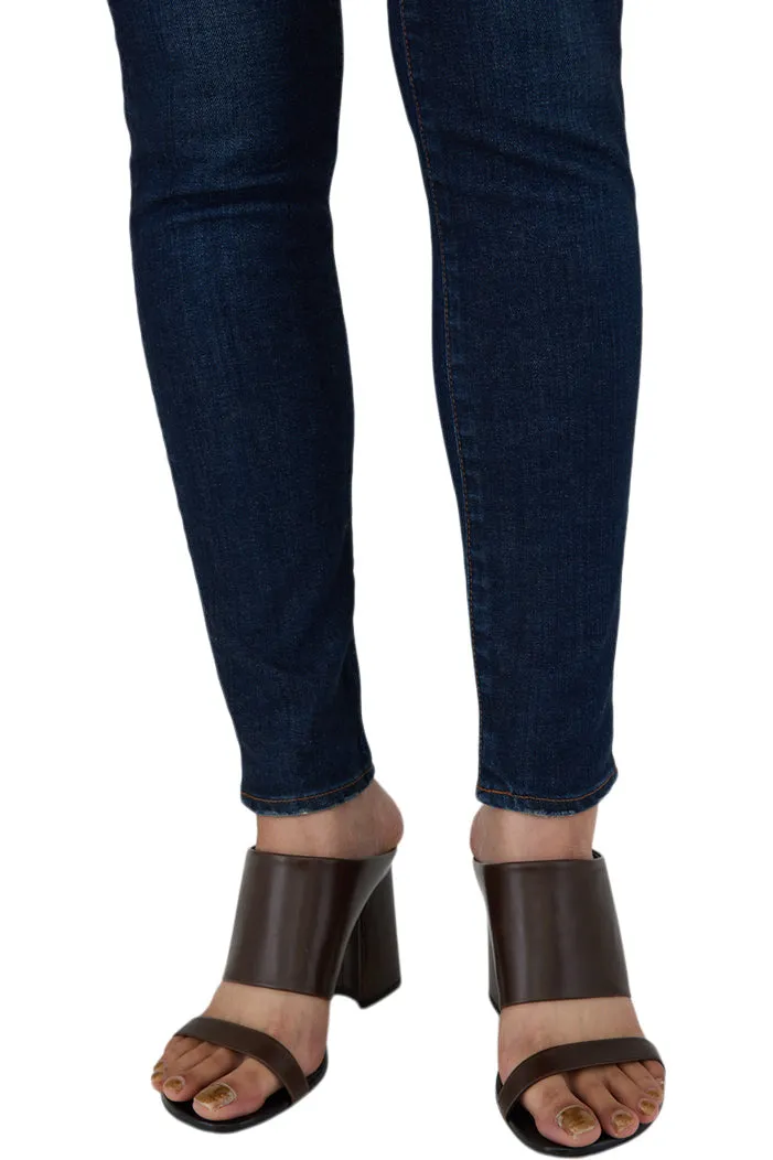 Moussy Denim Shandon Skinny Jeans in Dark Blue