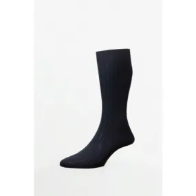 Pantherella - Danvers Navy Cotton English Made - Socks