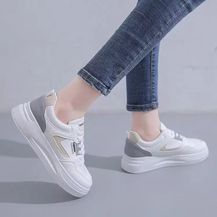 Trendy Basic Little White Sport Shoes